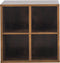 Platen vinyl lp kast - opbergen lp vinyl platen - boekenkast - bruin