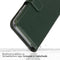 Selencia Hoesje Geschikt voor Samsung Galaxy A22 (5G) Hoesje Met Pasjeshouder - Selencia Echt Lederen Bookcase - Groen