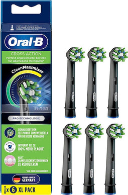 Oral-B Cross Action - Opzetborstel - Zwart 6 Stuks - Oral-B Cross Action - Opzetborstel - Zwart 6 Stuks