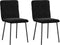 vidaXL - Eetkamerstoelen - 2 - st - fluweel - zwart