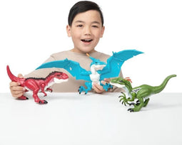 Dinos Pack - ZURU - Dino Action Mega Dinos 3 Pack - Interactieve en brullende T-Rex, Velociraptor en Pterodactyl