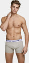 JACK&JONES JACSUPER TWIST TRUNKS - 3-Pack boxershorts - Effen gemeleerd - Grijs licht blauw groen (3-pack)