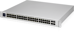 Ubiquiti USW-Pro-48-POE - Managed Switch - 48-poorts 600W PoE++ - 4 SFP+ (10Gbps)