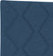 vidaXL - Hoofdbord - met - een - Diamantblokontwerp - in - Blauw - - - 100 - cm - Stoffen - Hoofdbord