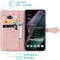 iMoshion Hoesje Geschikt voor OnePlus 10 Pro Hoesje Met Pasjeshouder - iMoshion Mandala Bookcase - Rosé Goud