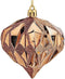 Kerstballen Diamant Ø 8 cm 6 Stuks Bruin Plastic
