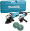Makita DK0054X1 Haakse slijper combiset (GA9020R / 9558NB) + 2 diamantschijven in koffer - 2200W / 840W - 230 x 125mm