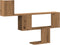 vidaXL - Wandschap - 100x15x70 - cm - bewerkt - hout - artisanaal - eikenkleurig