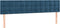 vidaXL - Hoofdborden - 2 - st - 80x5x78/88 - cm - fluweel - donkerblauw
