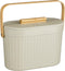 Mica Decorations Manja - Afvalemmer - 4 Liter - Bamboe - Lichtgrijs