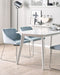 ARCATA - Eetkamerstoel - Lichtblauw - Fluweel
