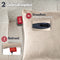 Coozie Warmtekussen - Elektrisch Oplaadbaar - Draadloos 10.000 mAh - Beige Velvet 45 x 45 cm