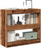 vidaXL - Boekenkast/kamerscherm - 80x30x72 - cm - oud - houtkleurig