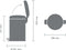 Brabantia NewIcon - Pedaalemmer - 12 liter - Mellow Yellow