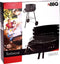 Barbecue - BBQ - Rond - Half open - Verrijdbaar - 41,5x70x41,5cm - Zwart grijs