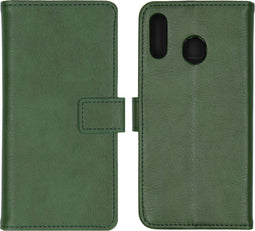 iMoshion Hoesje Geschikt voor Samsung Galaxy M20 Power Hoesje Met Pasjeshouder - iMoshion Luxe Bookcase - Groen