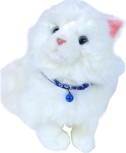 Kattenhalsband nylon bubble blauw reflecterend