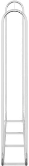 vidaXL - Haardhoutrek - 200x25x150 - cm - gegalvaniseerd - staal