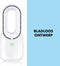 Lifetime Air Bladeloze Tafelventilator - Stille Ventilator met Drie Snelheden - Draadloos en USB-C Oplaadbaar - Wit
