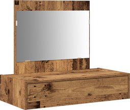 vidaXL - Wandgemonteerde - Kaptafel - Oud - Hout - 83x40x70 - cm