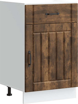vidaXL - Keuken - onderkast - Lucca - bewerkt - hout - gerookt - eikenkleurig