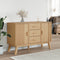 vidaXL - Dressoir - OLDEN - 114x43x73,5 - cm - massief - grenenhout - bruin