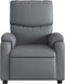 Fauteuil verstelbaar kunstleer grijs