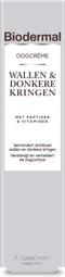 Biodermal Oogcrème Wallen & Donkere Kringen - Deze oogcreme vermindert zichtbaar wallen, donkere kringen rimpels en fijne lijntjes – wallen crème