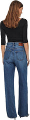 ONLY ONLHOPE EX HW WIDE DNM ADD465 NOOS - Dames Jeans - Wijd vallend 5 pocket model met hoge taille - Maat 30/32