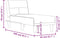 vidaXL - Chaise - longue - stof - donkergrijs