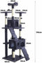 Scratching Post for Cats Billy 170 cm Grey