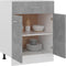 vidaXL - Onderkast - met - lade - 60x46x81,5 - cm - bewerkt - hout - betongrijs