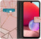 iMoshion Hoesje Geschikt voor Samsung Galaxy A33 Hoesje Met Pasjeshouder - iMoshion Design Softcase Bookcase - Roze / Pink Graphic