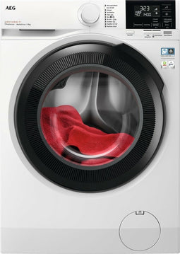 AEG LR639AD44 - Wasmachine - 9kg - AutoDose - Wifi - Wit met Zwarte deur