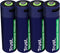 Trust 25631 - Oplaadbare AA-batterijen - 1700mAh - USB-C - Groen (4 stuks)