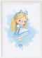 Schilderij Crochetts Alice 33 x 43 x 2 cm Meisje