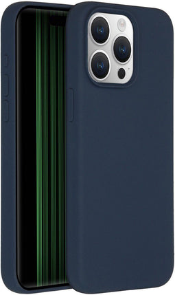 Accezz iPhone 15 Pro Max - Liquid Silicone Backcover met MagSafe - Schokabsorberend - Donkerblauw