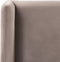 ARETTE - Tweepersoonsbed - Taupe - 160 x 200 cm - Fluweel
