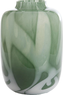 Light&living Vaas Ø24x34 cm KOBALA glas groen-crème