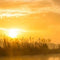 Customize it - Tuinschilderij zonsopkomst 70x50cm