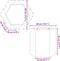 vidaXL - Plantenbak - zeshoek - 46x40x45 - cm - weervast - staal