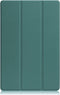 Lunso - Geschikt voor Lenovo Tab P12 Pro - Tri-Fold Bookcase hoes - Groen (niet voor de Geschikt voor Lenovo Tab P12)
