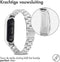 imoshion Bandje met Horlogeband inkorter - Geschikt voor Xiaomi Mi Band 6, Xiaomi Mi Band 5 - imoshion Stalen band inkliksysteem - Zilver