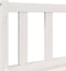 vidaXL - Bedframe - extra - lang - zonder - matras - grenenhout - wit - 100x220 - cm