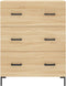 vidaXL - Dressoir - 69,5x34x90 - cm - bewerkt - hout - sonoma - eikenkleurig