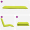 vidaXL - Ligstoel - inklapbaar - 175x54x8,5 - cm - oxford - stof - heldergroen