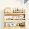 SoBuy KMB08-K-N - Kinderboekenkast - 4 niveaus - Houtkleur 60 x 12 x 80 cm