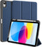 Dux Ducis - Tablet hoes geschikt voor Apple iPad 10 10.9 (2022) - Domo Book Case - Auto Wake/Sleep functie - Blauw