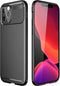 iMoshion Hoesje Geschikt voor iPhone 12 Pro Max Hoesje Siliconen - iMoshion Carbon Softcase Backcover - Zwart