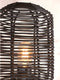 GOOD&MOJO Tafellamp Tanami - Rotan/Bamboe Zwart - Ø18cm - Modern